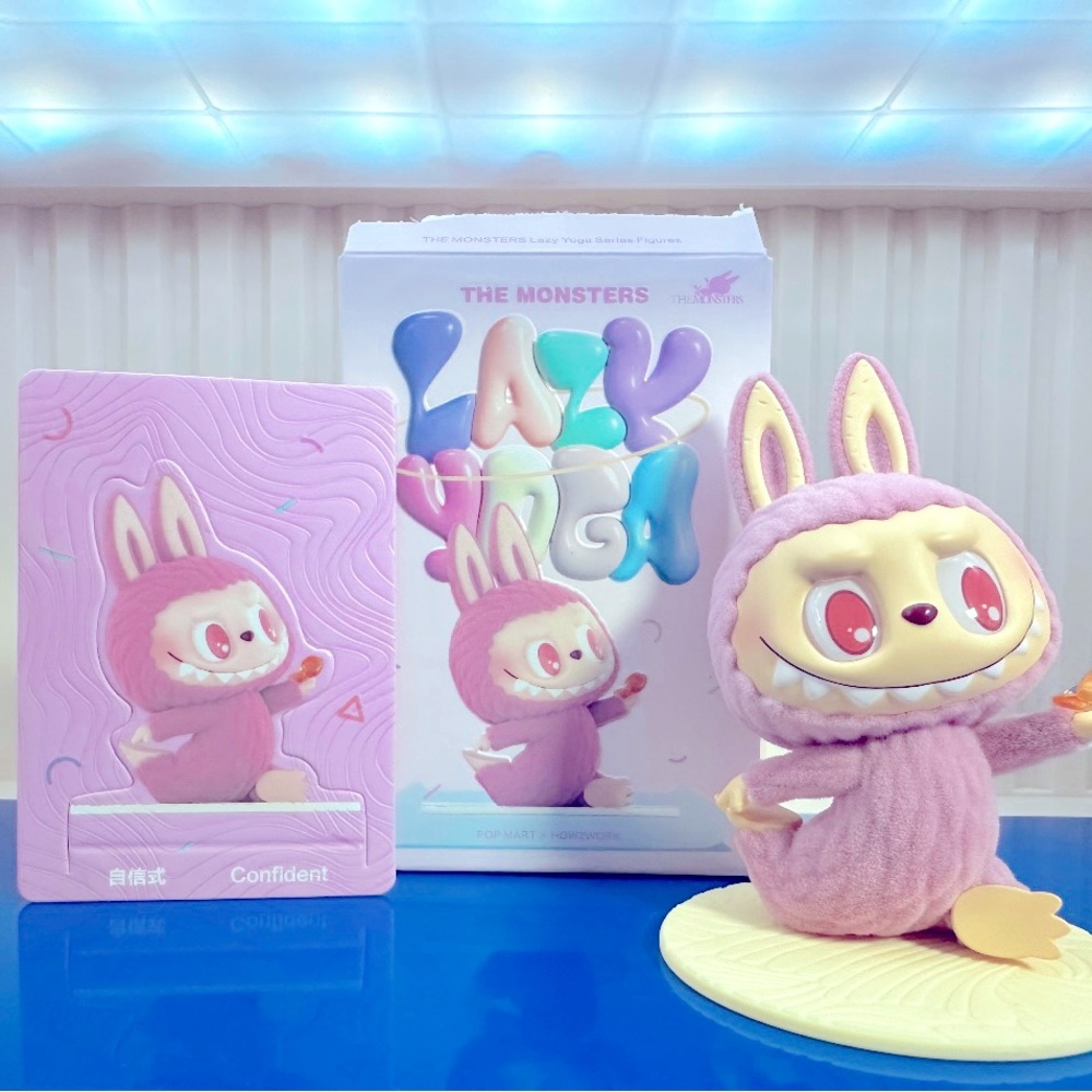 Pop Mart Labubu Lazy Yoga Figure - Confident